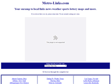 Tablet Screenshot of metro-links.com